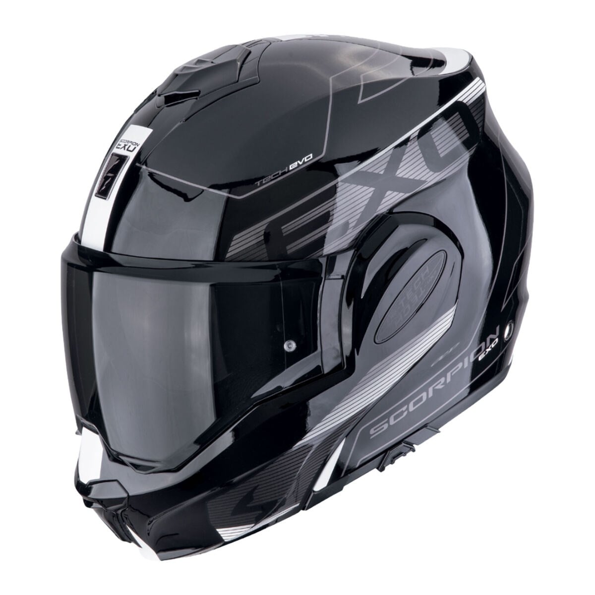 Scorpion Exo-Tech Evo Traveller Kask Siyah Beyaz | Premium Modüler