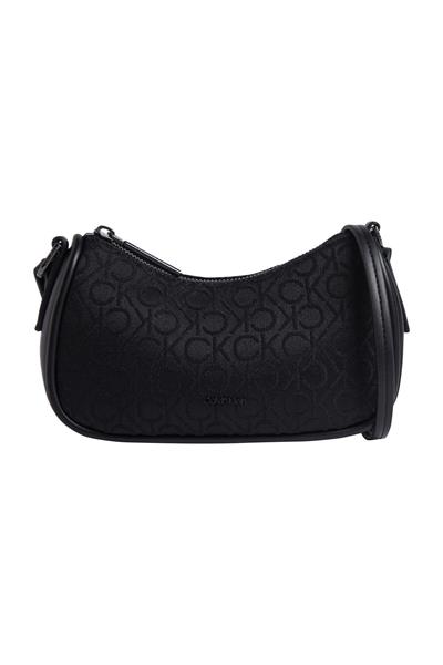 Kadın Marka Logolu Ayarlanabilir Omuz Askılı  Şık Görünüşlü Gündelik Kullanıma Uygun Siyah Omuz Çant