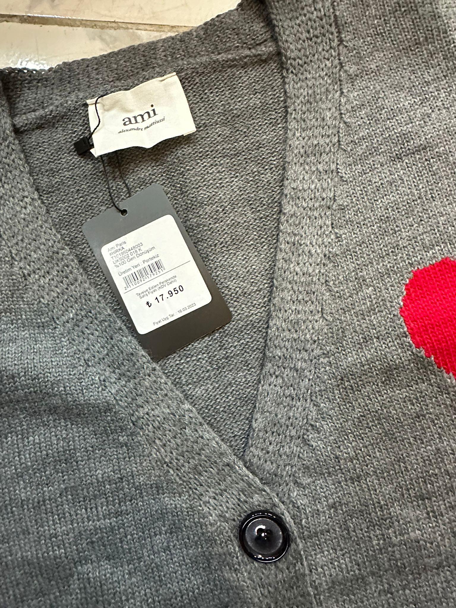 Ami Paris Gri Hırka