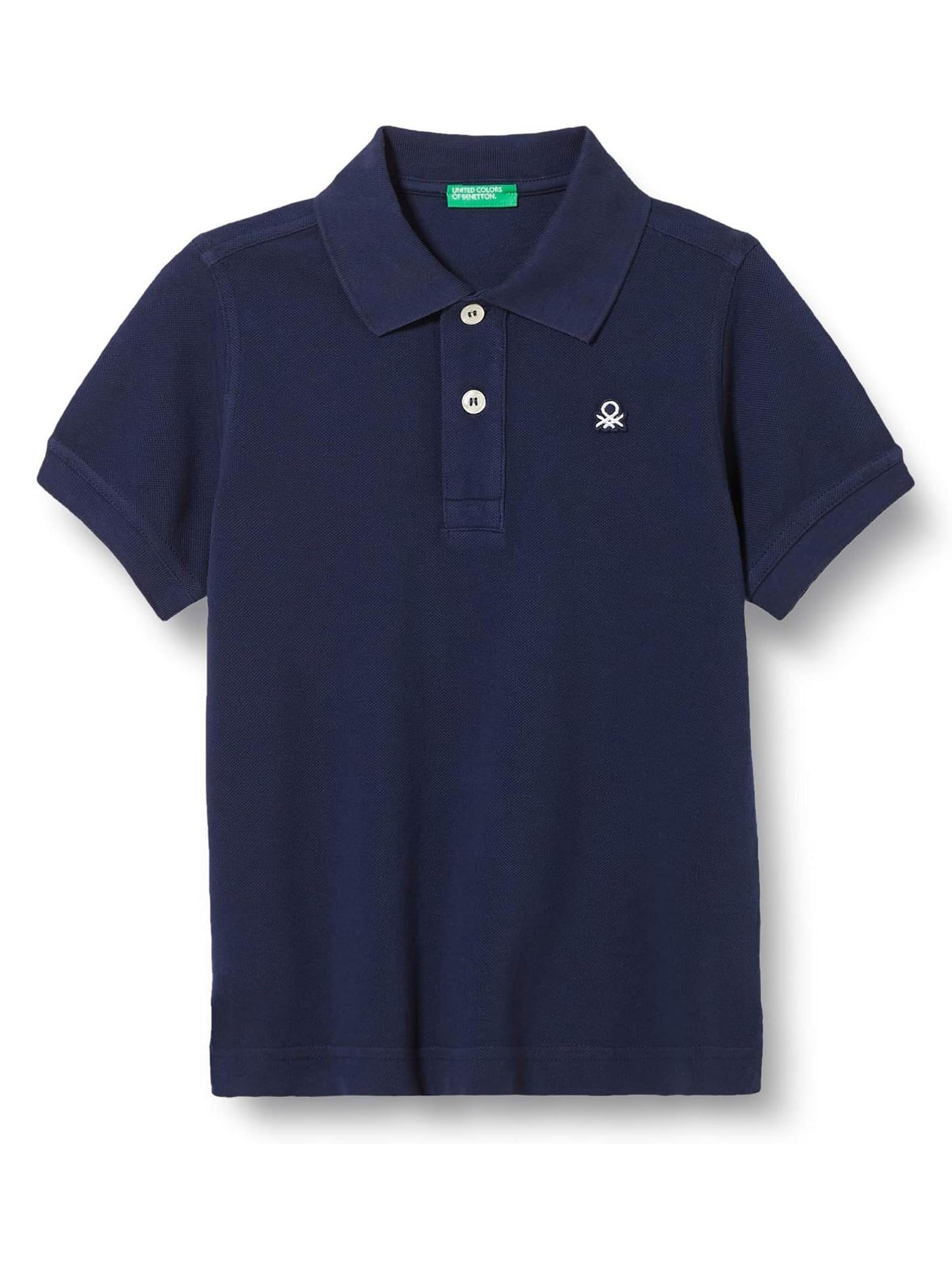 Benetton Çocuk Lacivert Polo Yaka T-Shirt