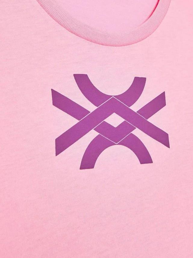 Benetton Kız Çocuk Pembe T-Shirt