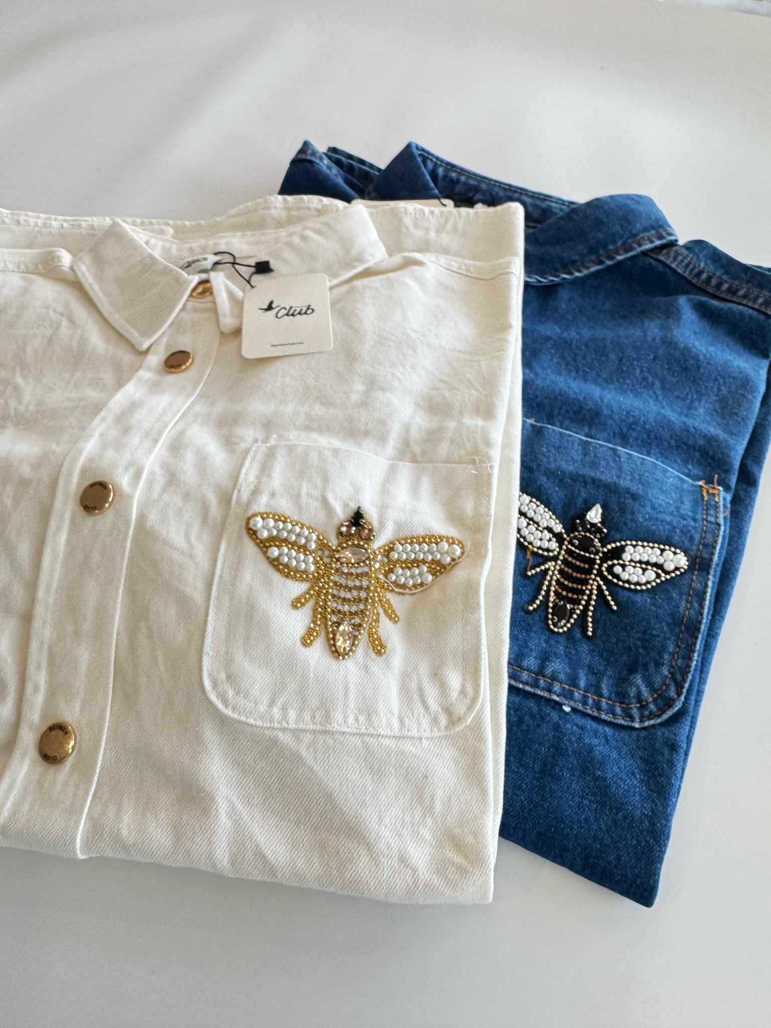 BYMN Beyaz denim ceket