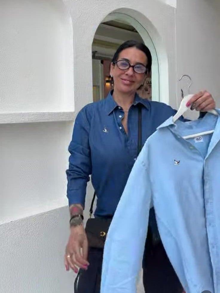 BYMN Mavi Kot Gömlek