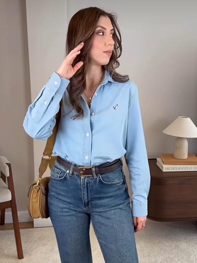 BYMN Mavi Kot Gömlek