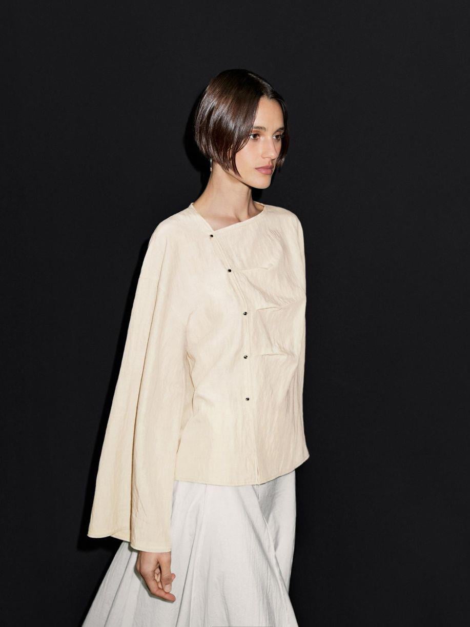 MSM Dutti Dokuma Modal Gömlek