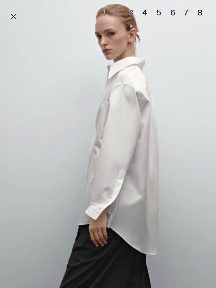 MSM Dutti Poplin Beyaz Gömlek