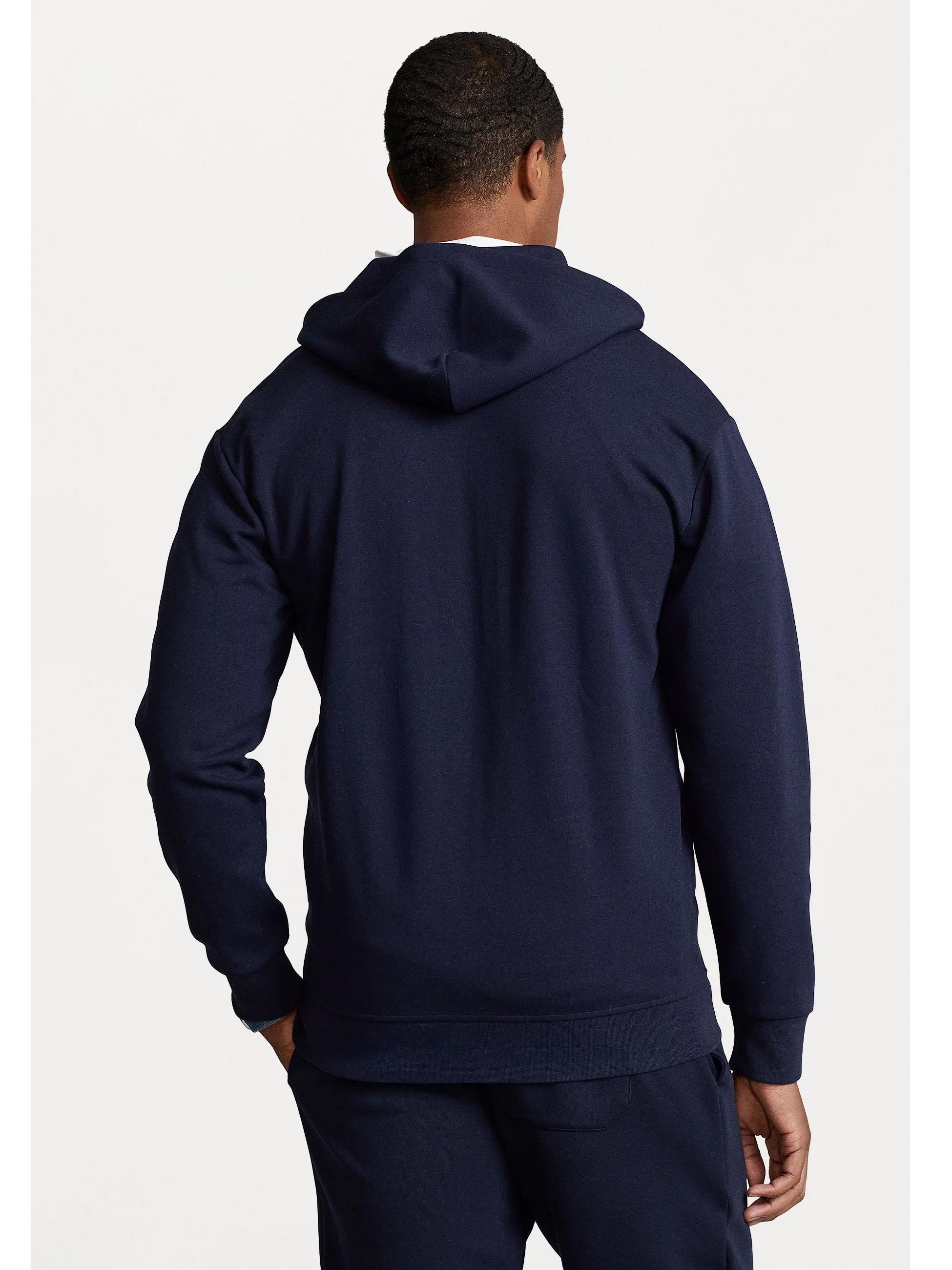 RLP Erkek Lacivert Kapşonlu Fermuarlı Sweatshirt