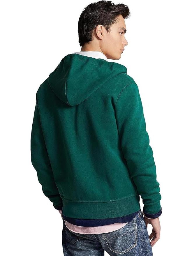 RLP Erkek Yeşil Fermuarlı Kapşonlu Sweatshirt