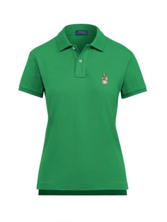 RLP Yeşil Polo Yaka Ayıcıklı Tişört