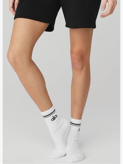 ALO Tekli Spor Çorap Beyaz