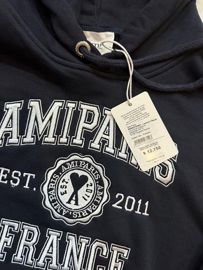 Ami Paris Lacivert Kapişonlu Sweatshirt