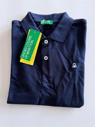 Benetton Çocuk Lacivert Polo Yaka T-Shirt