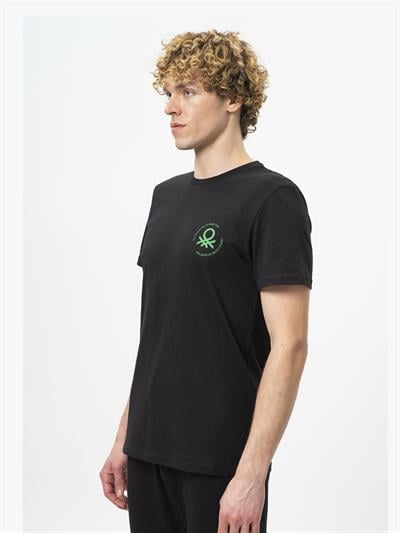Benetton Erkek Siyah T-Shirt