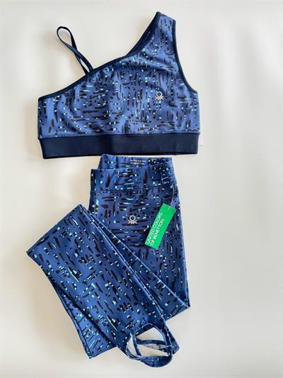 Benetton Kadın Activewear Spor Takım Tayt ve Spor Sütyeni