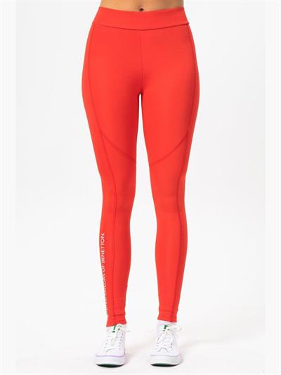 Benetton Kırmızı Kadın Tayt Spor Active Giyim