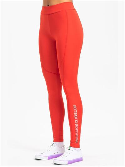 Benetton Kırmızı Kadın Tayt Spor Active Giyim