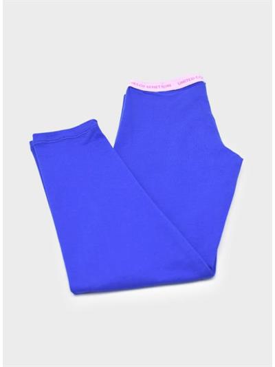 Benetton Mavi Kız Çocuk Penye Tayt