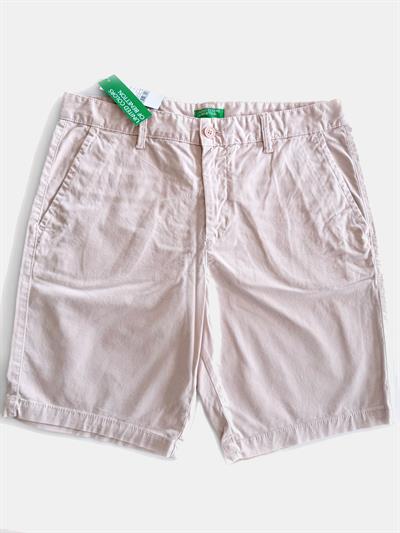 Benetton Pudra Erkek Chino Pantolon Şort