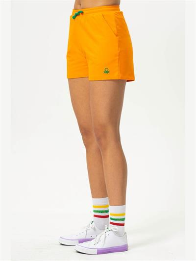 Benetton Sarı Kadın Şort
