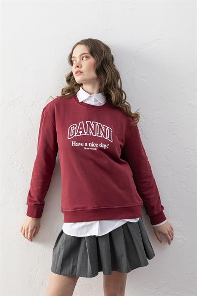 Gannı Bordo Sweatshirt