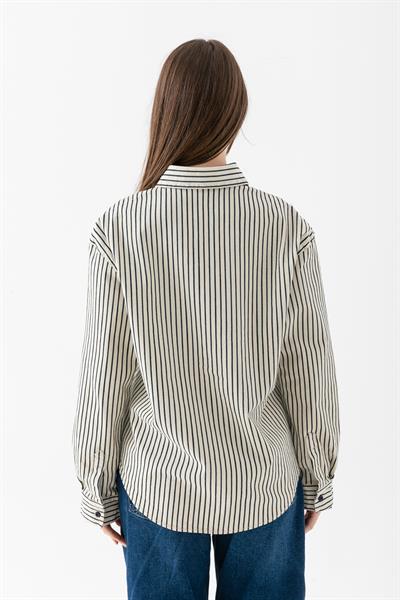 LCS Çizgili Kot Gömlek