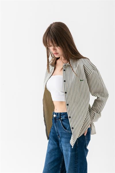 LCS Çizgili Kot Gömlek