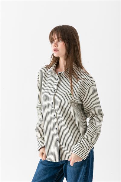 LCS Çizgili Kot Gömlek