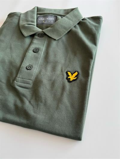 LYLE SCOTT Erkek Haki Yeşil Polo Yaka Tshirt