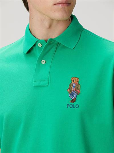 RLP Bear Nakışlı Erkek Polo Yaka Tişört