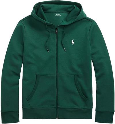 RLP Erkek Yeşil Fermuarlı Kapşonlu Sweatshirt