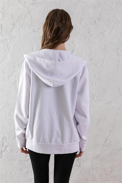 RLP Kapişonlu Beyaz Sweatshirt