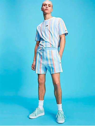 TMY Erkek Çizgili Şort