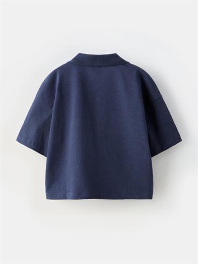 ZR Lacivert Kız Çocuk Polo T-Shirt