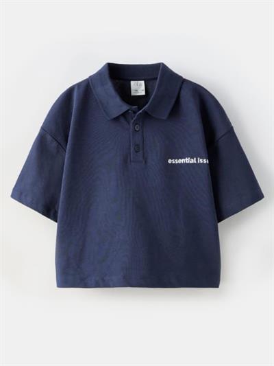 ZR Lacivert Kız Çocuk Polo T-Shirt