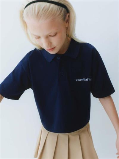 ZR Lacivert Kız Çocuk Polo T-Shirt