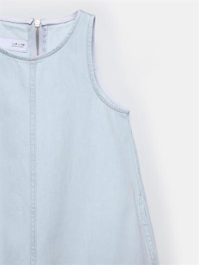 ZR Mavi Denim Kız Çocuk Elbise
