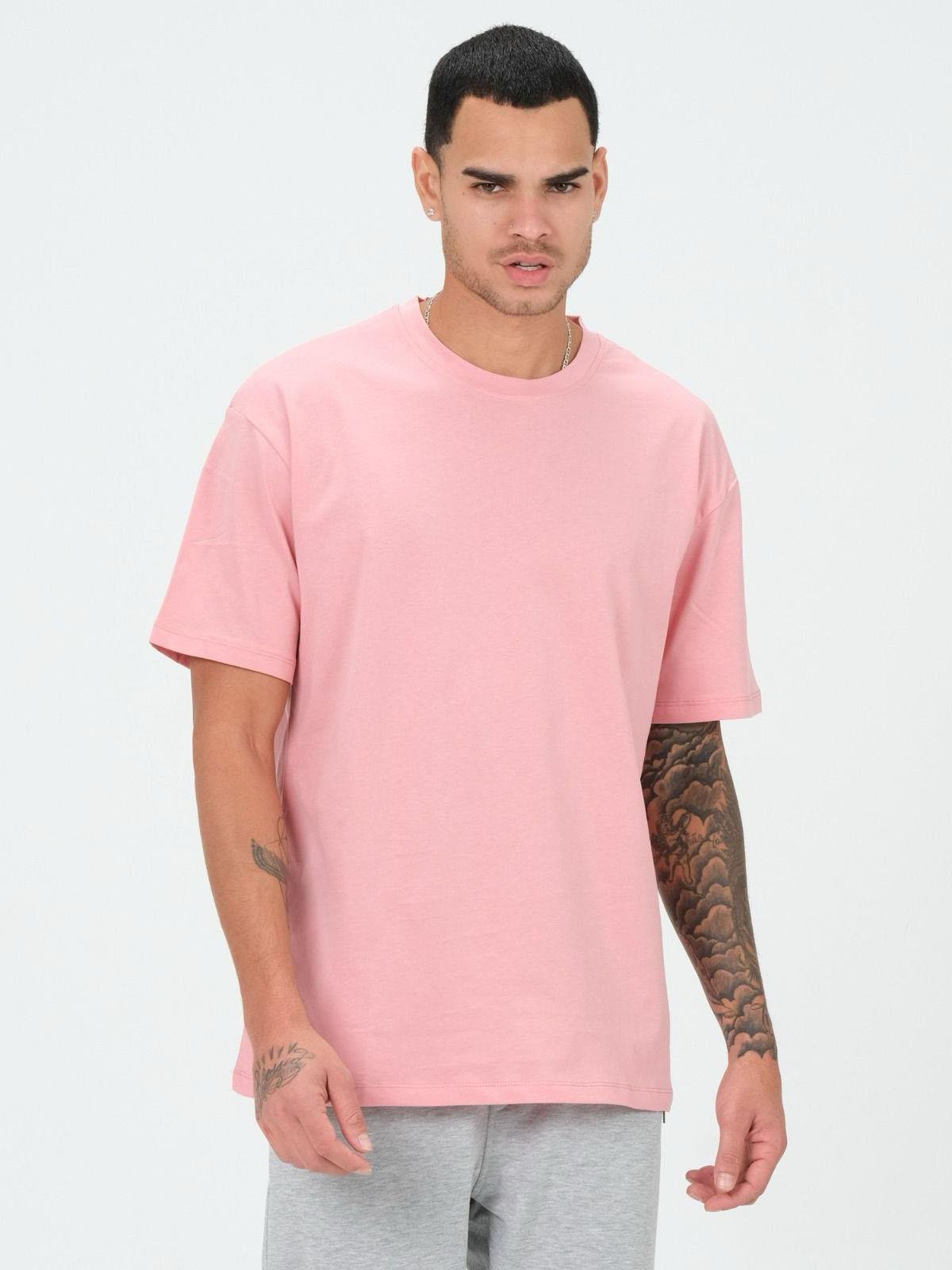 Erkek Basic Pembe Tişört