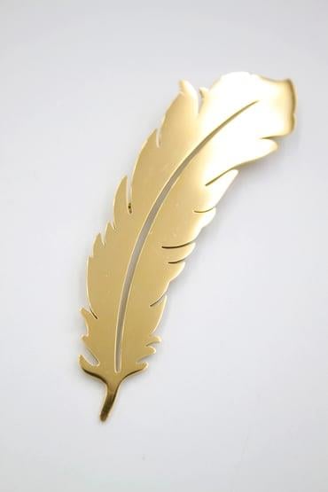 BroşÇelik Tüy Borş - Gold