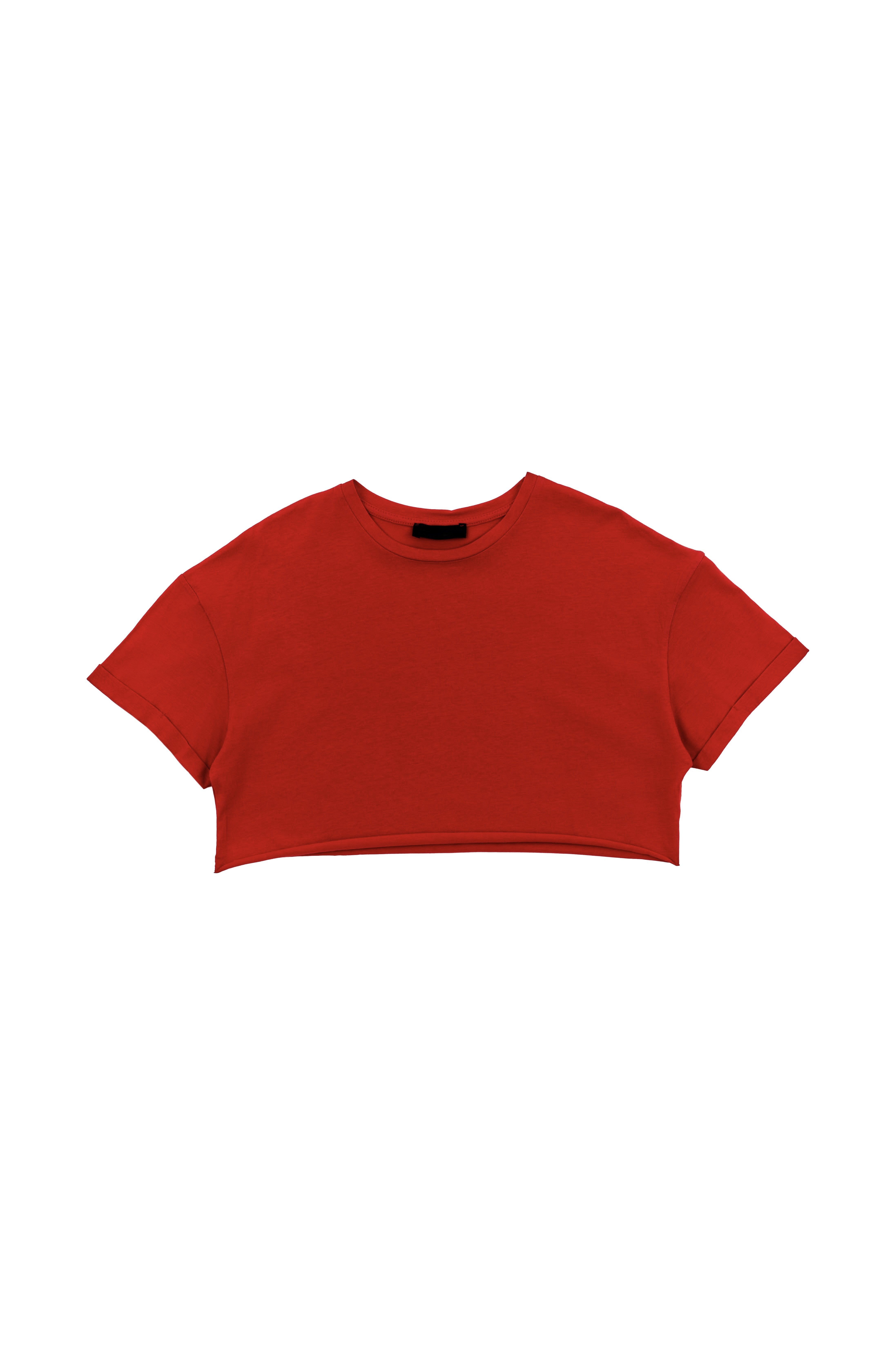 Crop Basic Tshirt - KırmızıTshirtCrop Basic Tshirt - Kırmızı