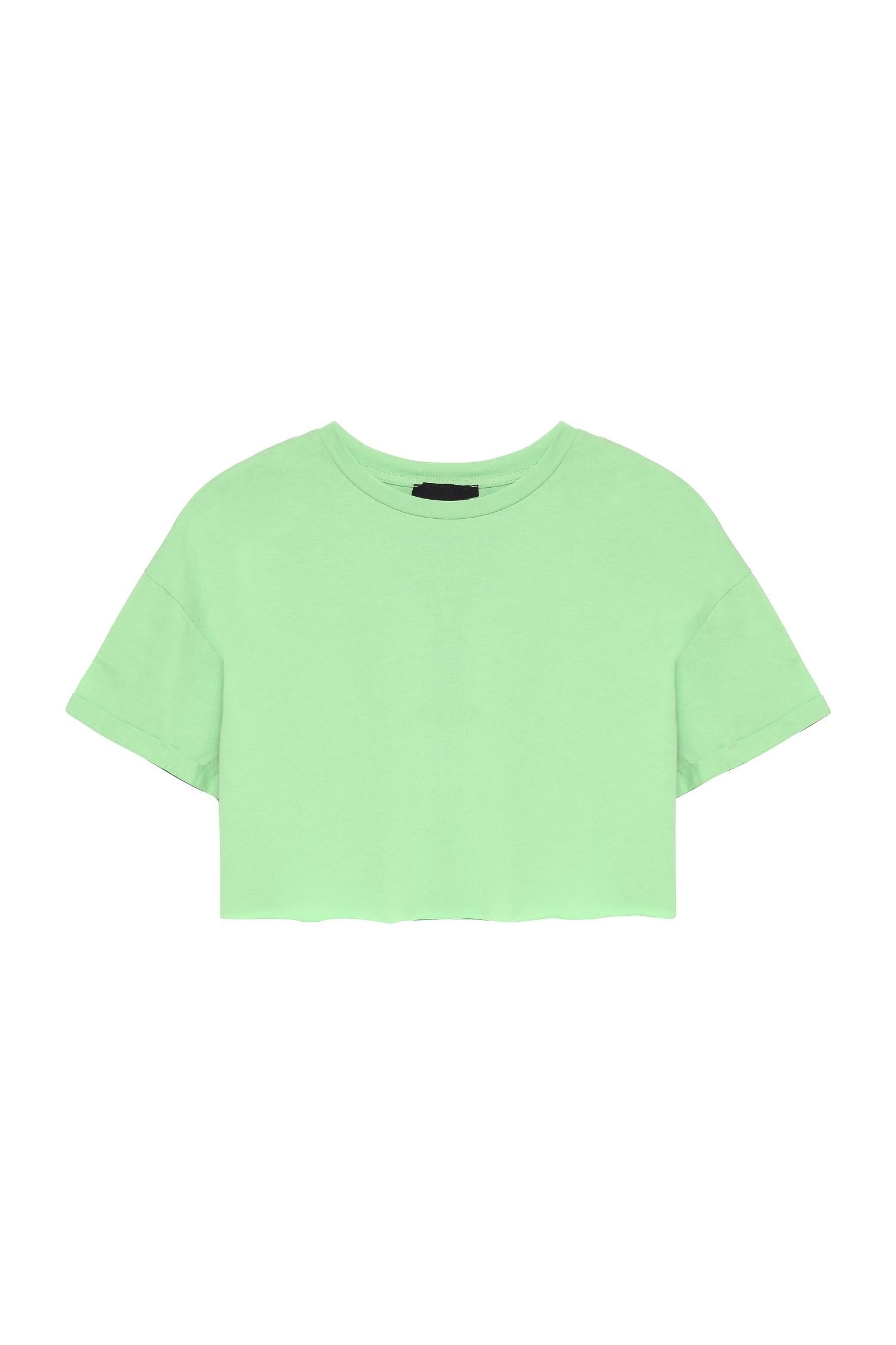 Crop Basic Tshirt - YeşilTshirtCrop Basic Tshirt - Yeşil
