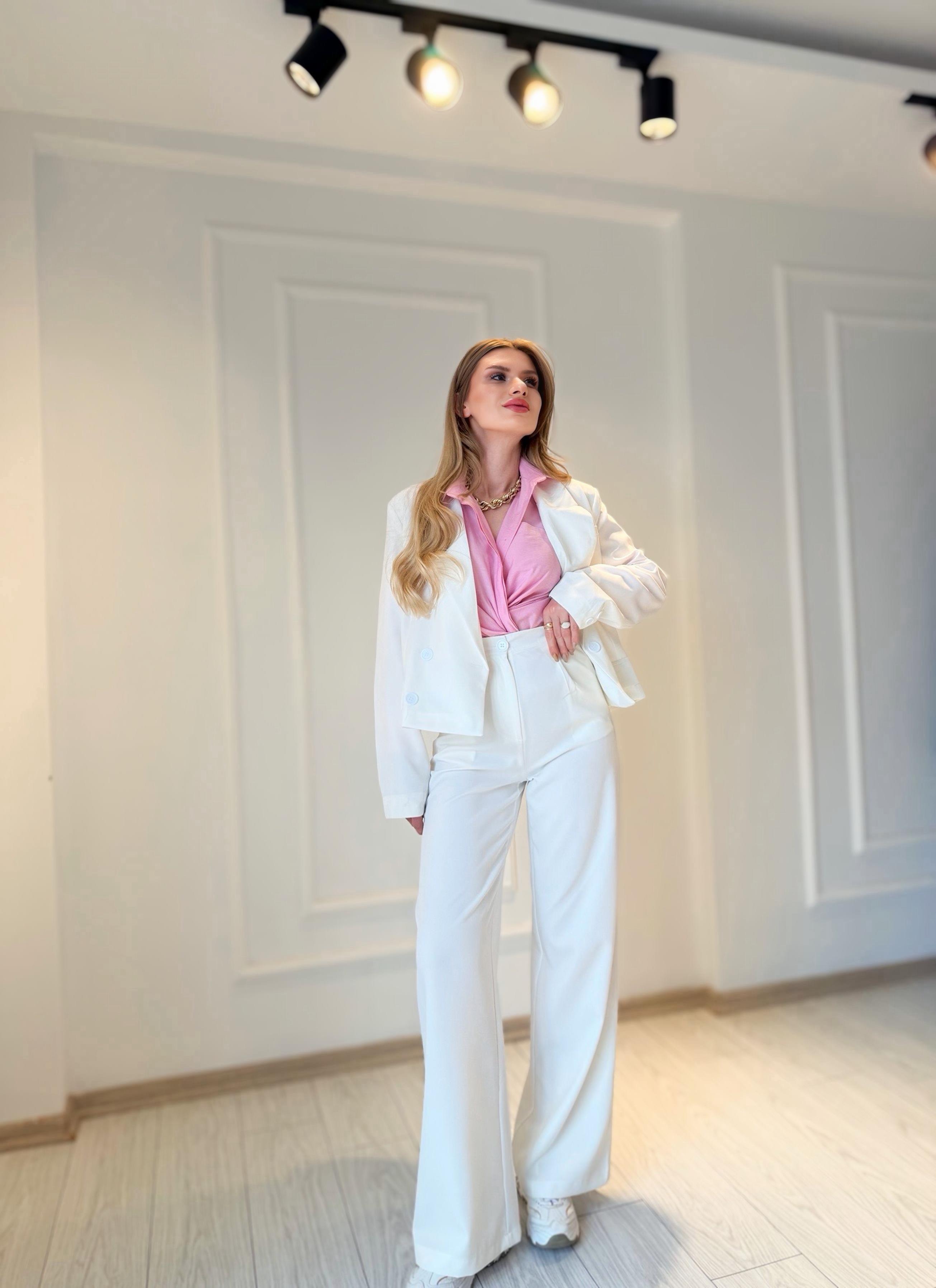 TAKIMValerio Blazer Ceket Takım - Ekru