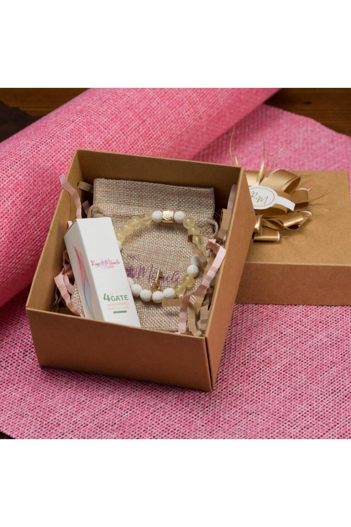 4th Key Women Hediye Kutusu | Sevgi Kapısı Aromaterapi Yağı ve Bileklik