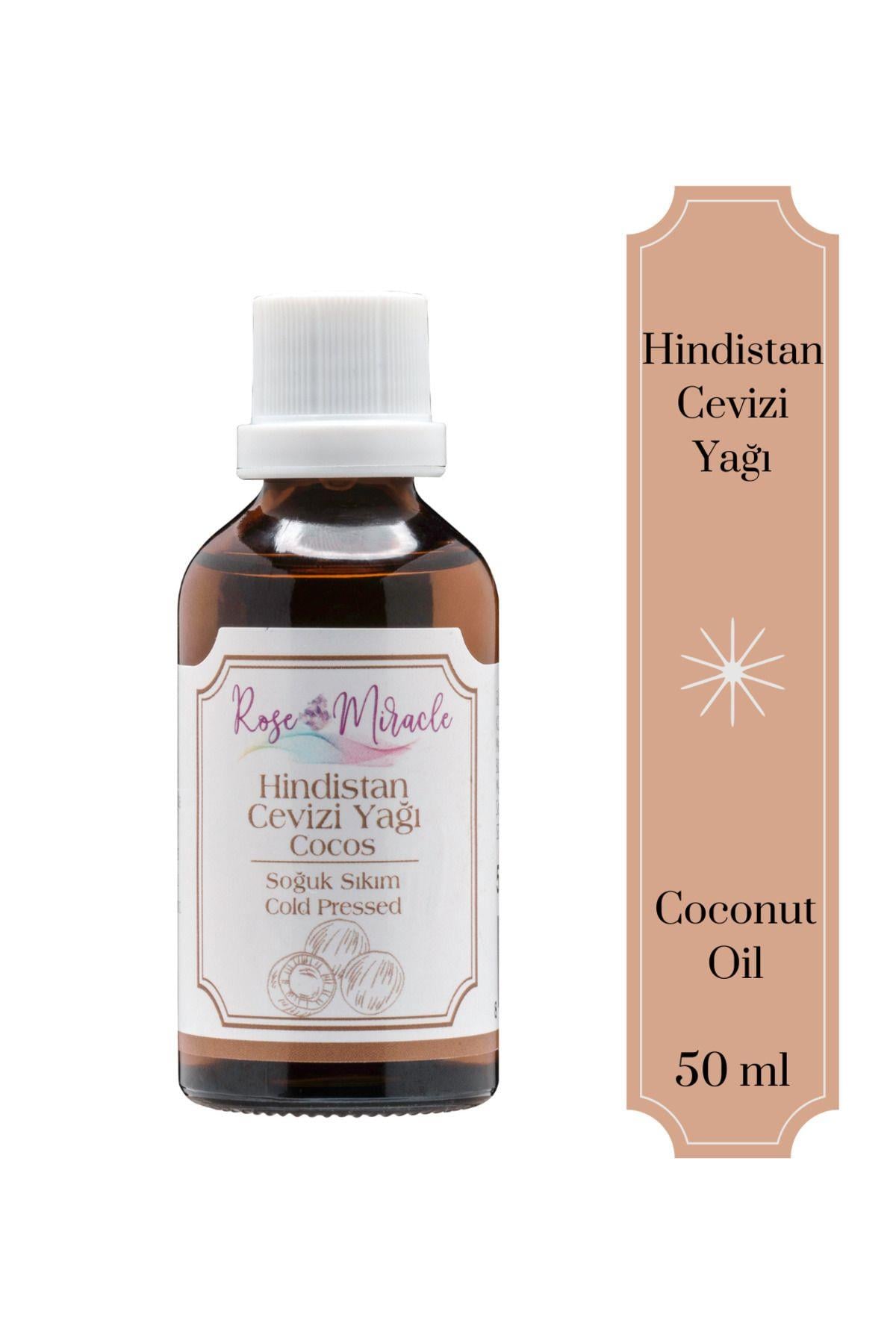 Besleyici Etkili %100 Saf Soğuk Sıkım Organik Hindistan Cevizi Yağı 50ml
