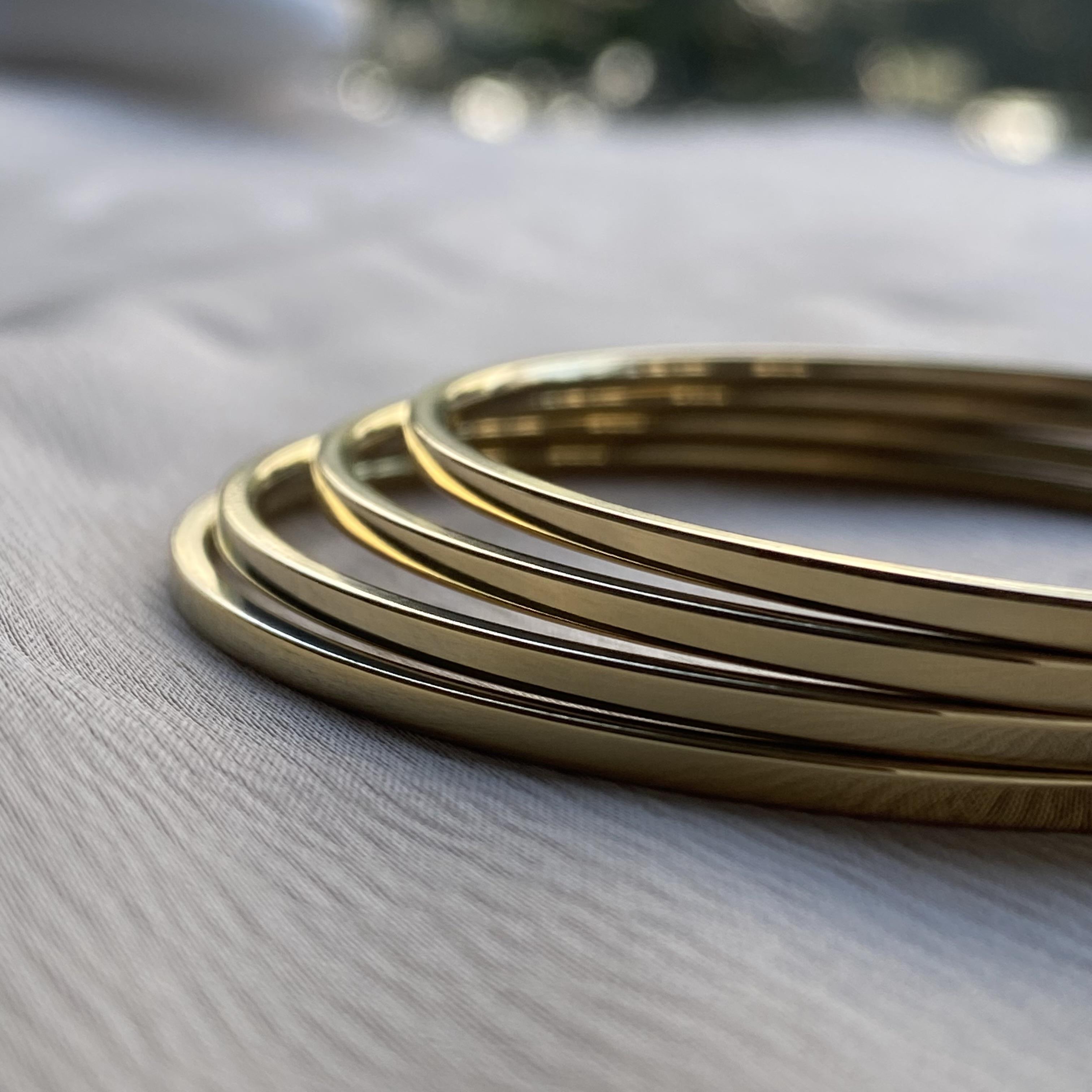 Çelik Gold Ajda Bileziği (60mm)