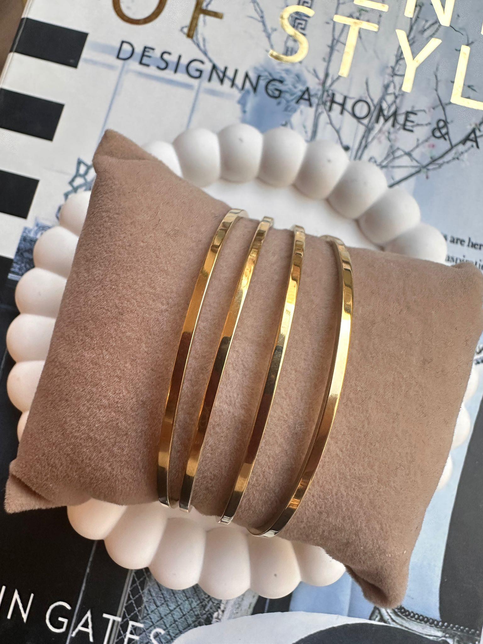 Çelik Gold Ajda Bileziği (65mm)