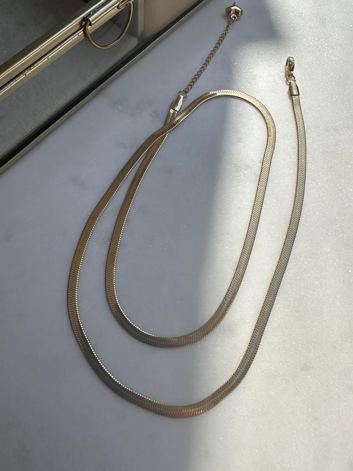 Çelik Gold Renk İtalyan Zinciri (60cm)