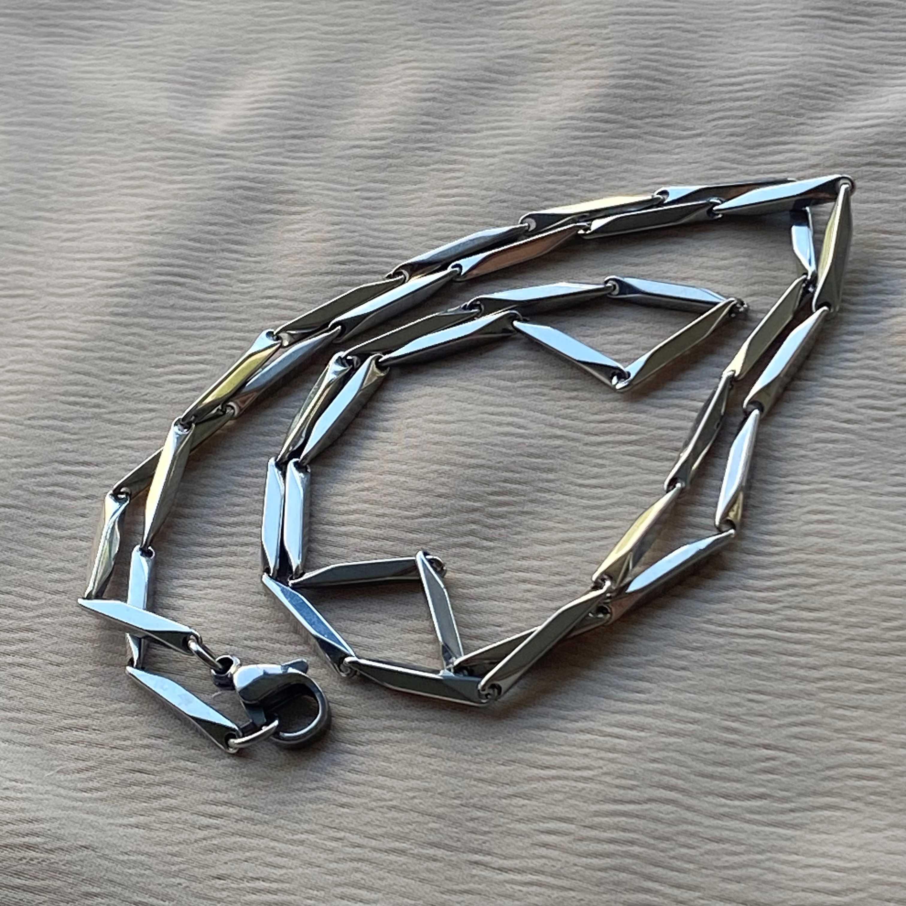 Çelik Gümüş Renk Unisex Zincir (60cm)