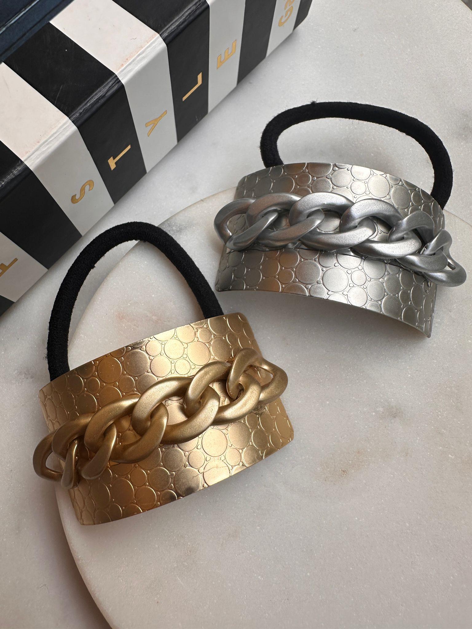 Zincir Detaylı Metal Mat Lastik Toka
