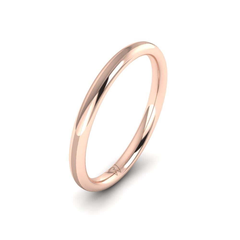 Klassische Herren-Eheringe Blissful Bloom Roségold 