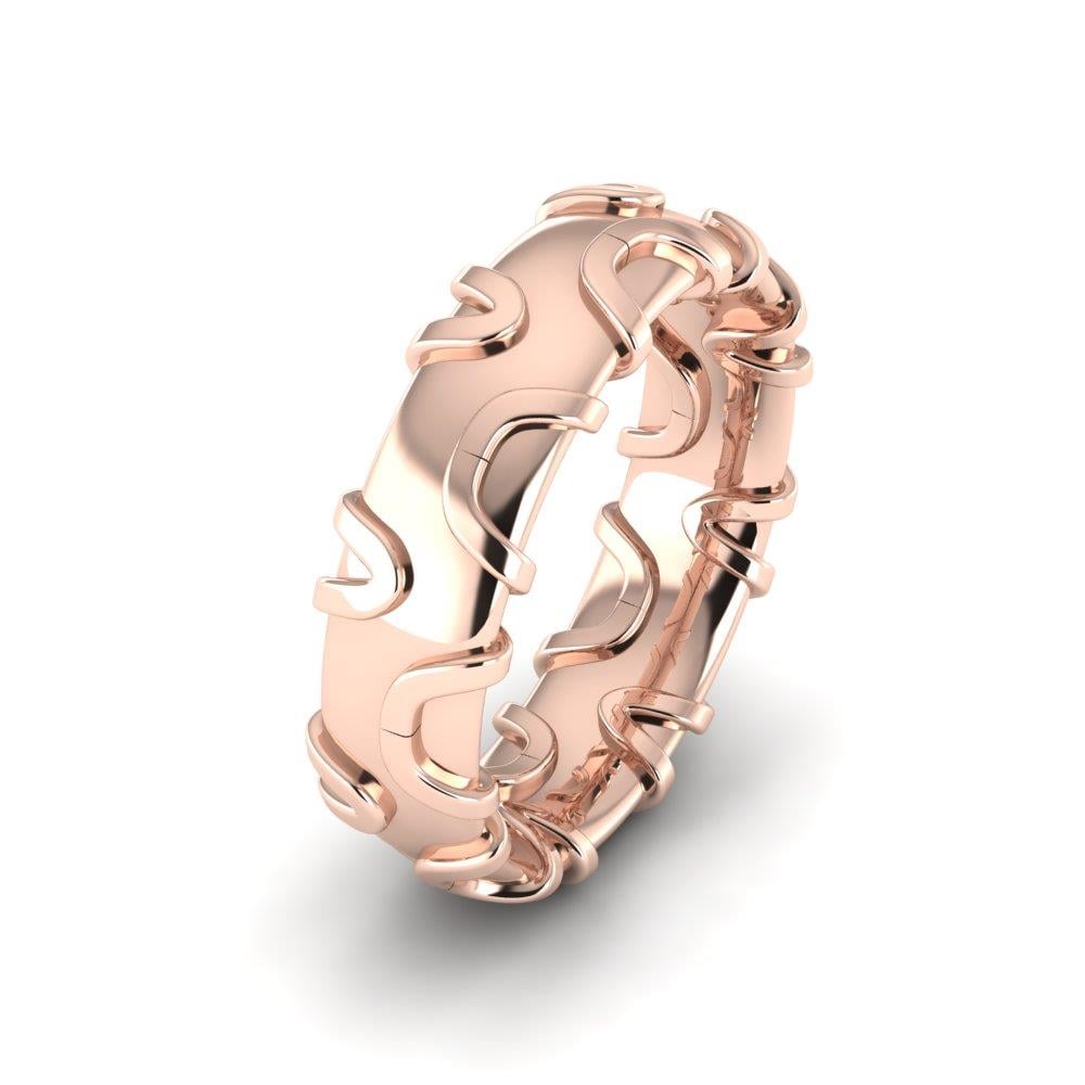 Moderne Eheringe für Damen Bloomy Rose Gold 